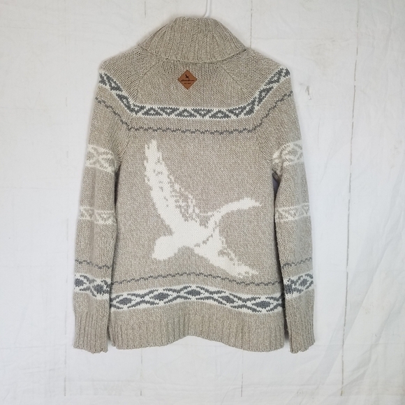 Eddie Bauer Sweaters - Eddie Bauer zip front wool blend Eagle sweater cardigan